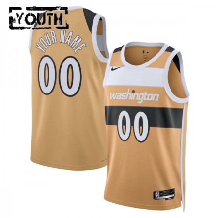 Dres Washington Wizards Prilagođeni Nike 2025-26 City Edition Zlato Swingman - Dječji